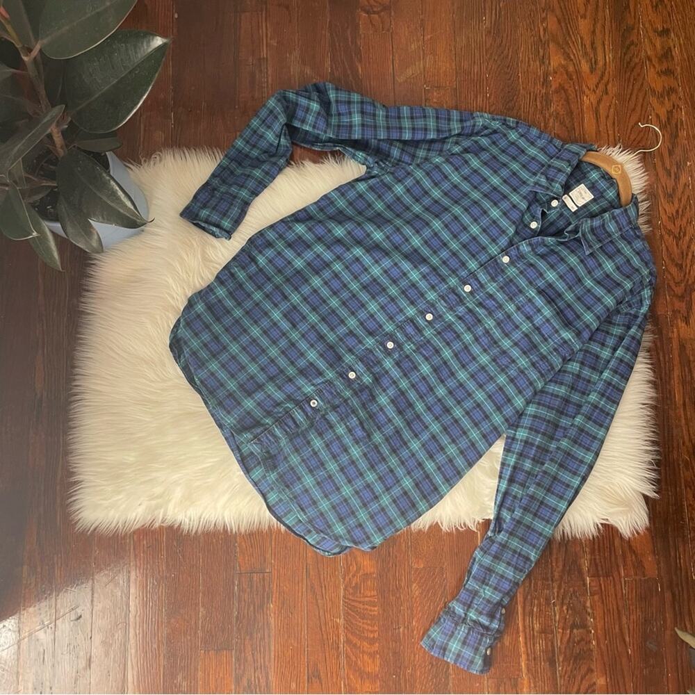 Men’s Gap Lived-In Plaid Shirt Size XL